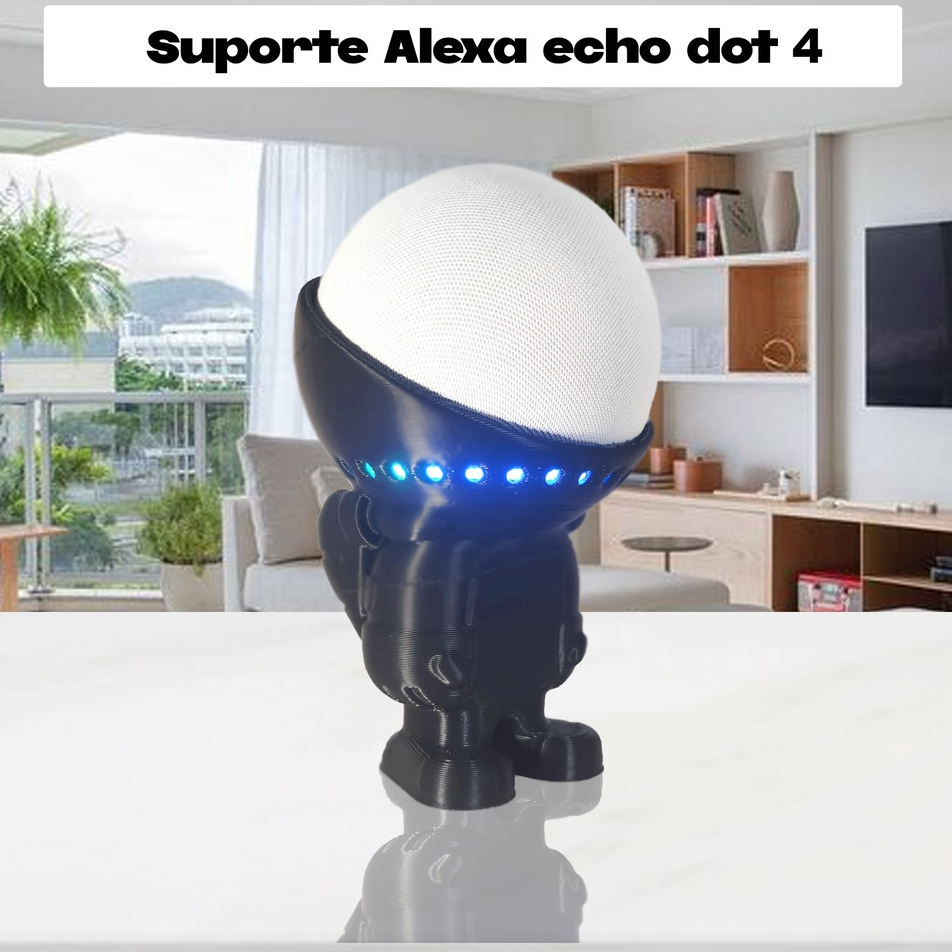 SUPORTE ECHO DOT3 Alexa de parede/tomada, Sculpy - Sculpy - Printing  Lifestyle