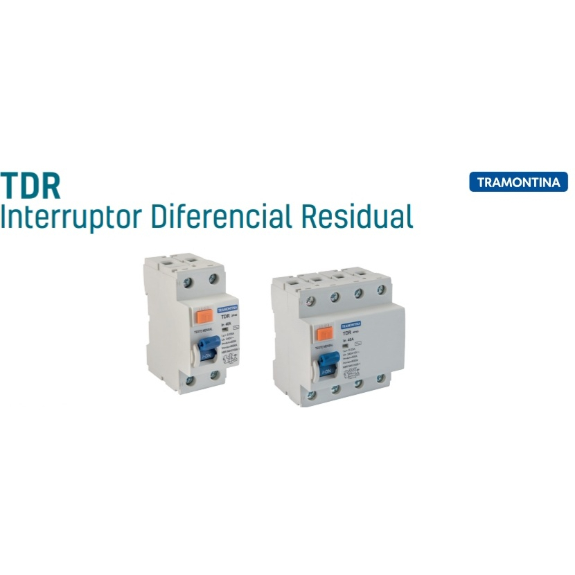 IDR - INTERRUPTOR DIFERECIAL RESIDUAL - TRAMONTINA - TDR-30mA -2P, 4P