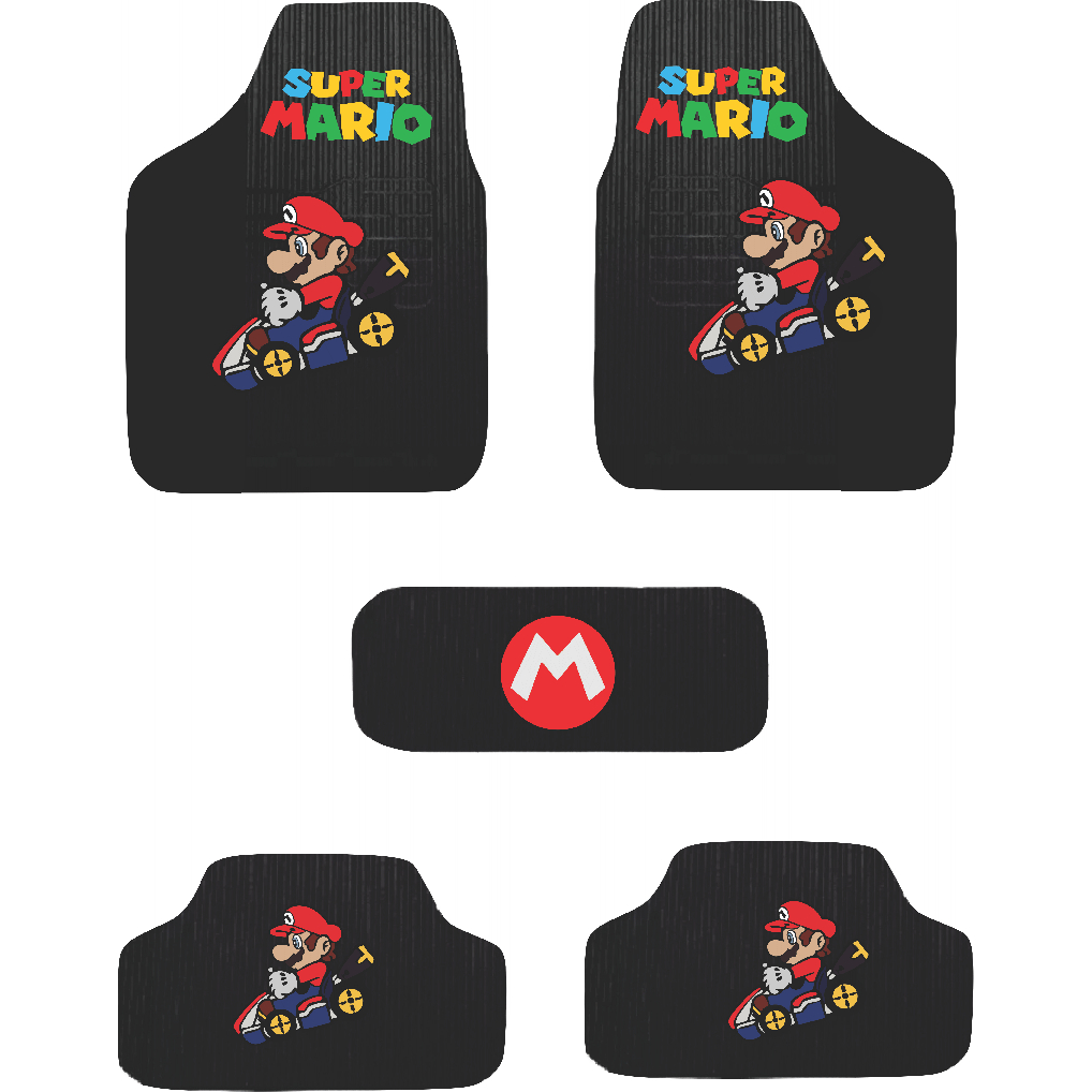Tapete de carro Bordado Super Mario Bross