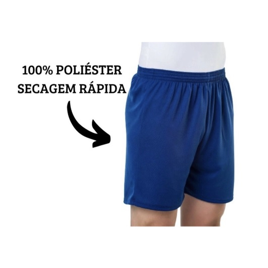 BERMUDA MASCULINA LISA - uso casual e esportivo, ideal para futebol. B