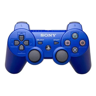 Controle Ps3 Sem Fio Azul - Manta Original + Cabo Carregador