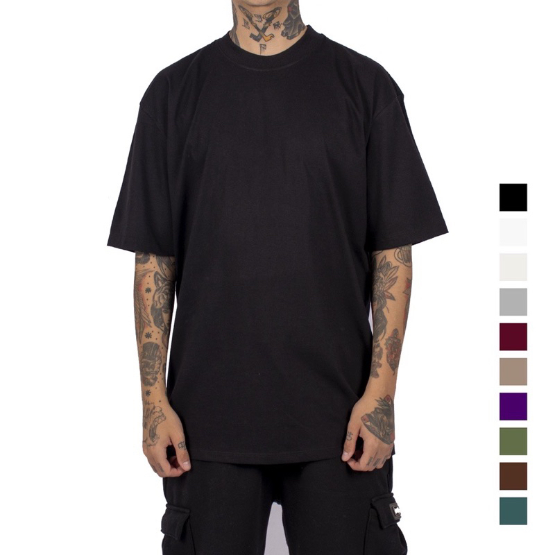 Camiseta Oversized Basic Streetwear Masculina Unissex Shopee Brasil