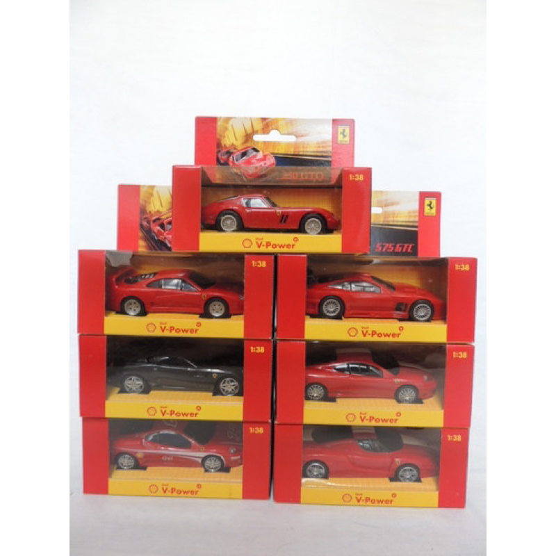 MINIATURA FERRARI SHELL V POWER 1 38 Shopee Brasil