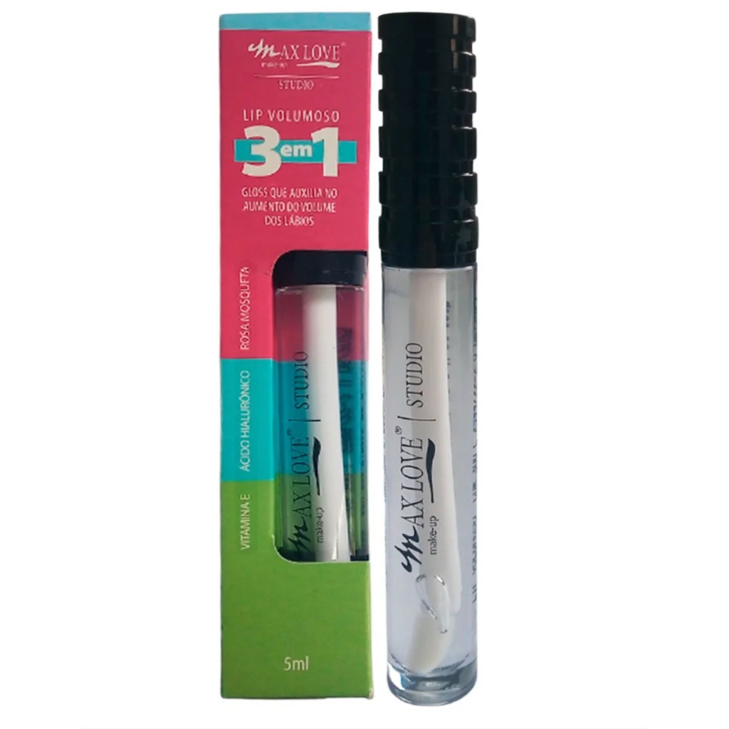 Gloss Lip Volumoso 3 em 1 Max Love Shopee Brasil