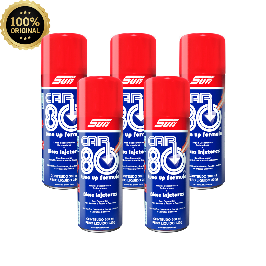 DESCARBONIZANTE CAR 80 LIMPA BICOS INJETORES / CARBURADORES 300ml