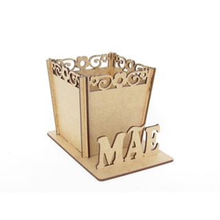 5 Cachepô Dia das Mães MDF CRU Lembrancinhas escolares em Oferta na Shopee