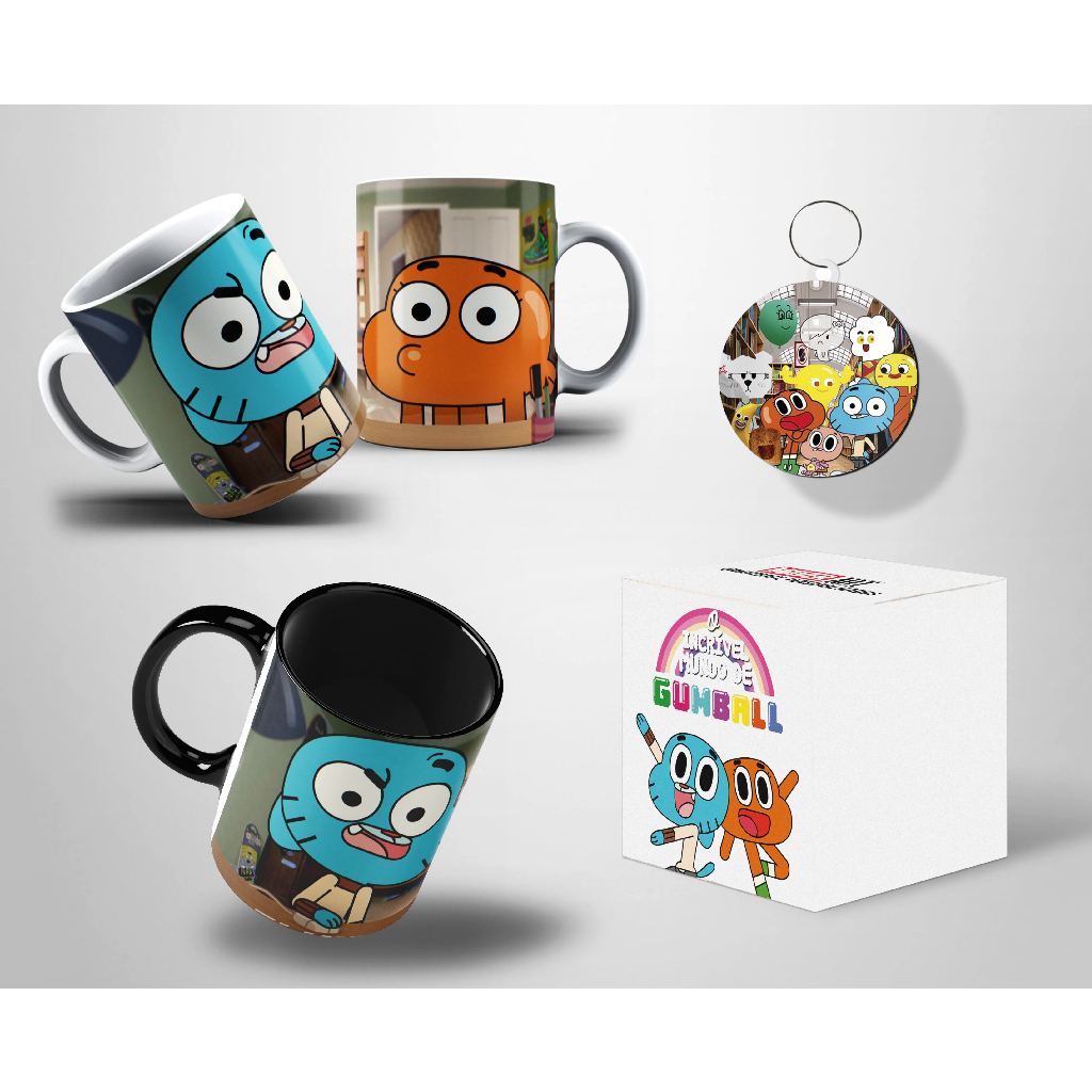 Caneca O Incrível Mundo de Gumball Darwin Apaixonado