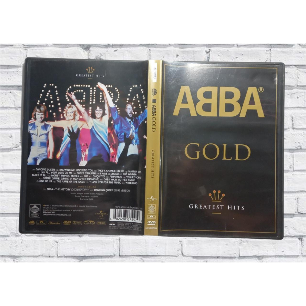 DVD ABBA GOLD Greatest hits | Shopee Brasil