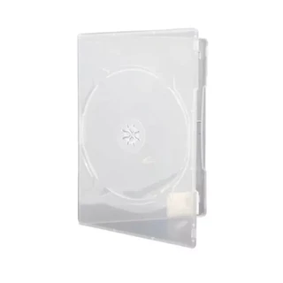 6 Estojo Slim Capa Box Case Dvd-cd Simples Transparente 7mm