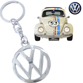 Chaveiro Volkswagen de metal prateado