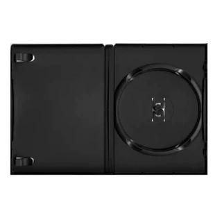 6 Estojo Capa Box Case Dvd-cd Simples Preto 14 Mm