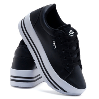 Tenis feminino sneaker plataforma casual promoção - R$ 89.90, cor