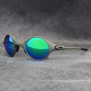 Óculos de Sol Inspire Oakley Mars Xmetal Redondo Unissex Com Proteção UV400. Ciclismo Passeio Balada etc. + Case + flanela Promoção