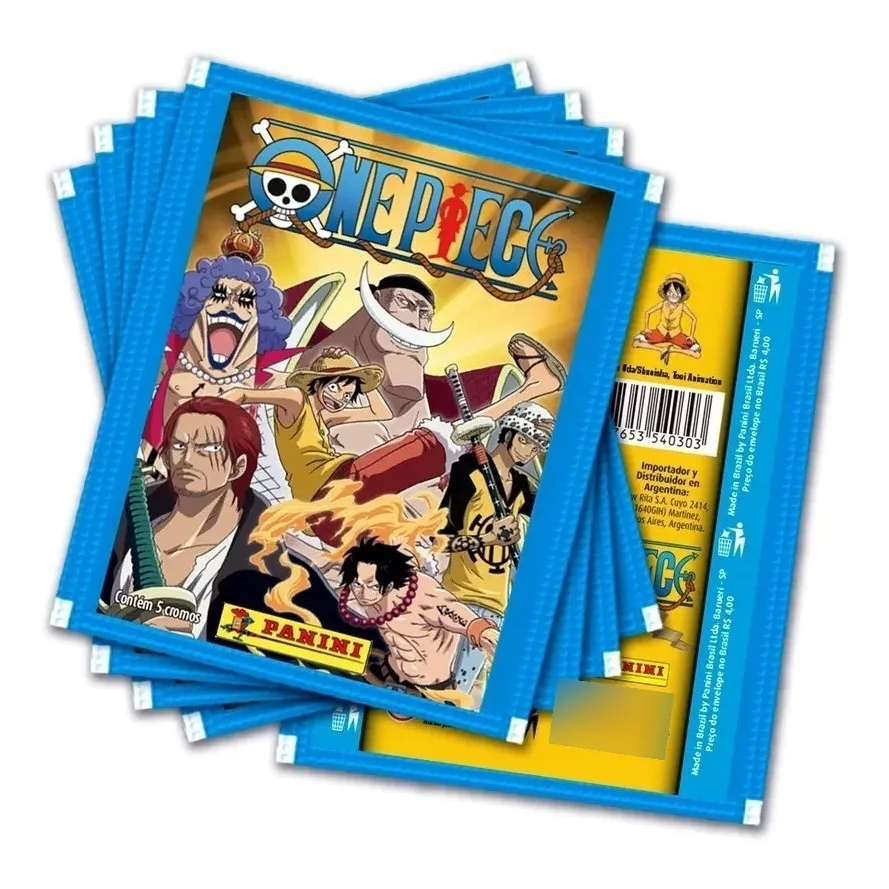 Figurinhas One Piece Oficial Panini - Kit com 10 envelopes = 50 ...