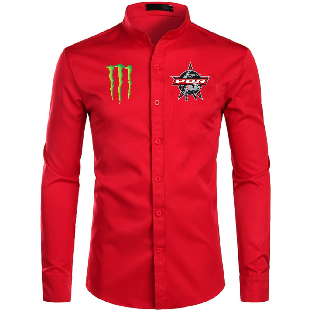 Camisa Country Rodeio Pbr Momster Vermelha | Shopee Brasil