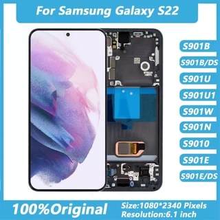 Tela Display Frontal S22 5g S901 Original Nacional Touch Com Aro