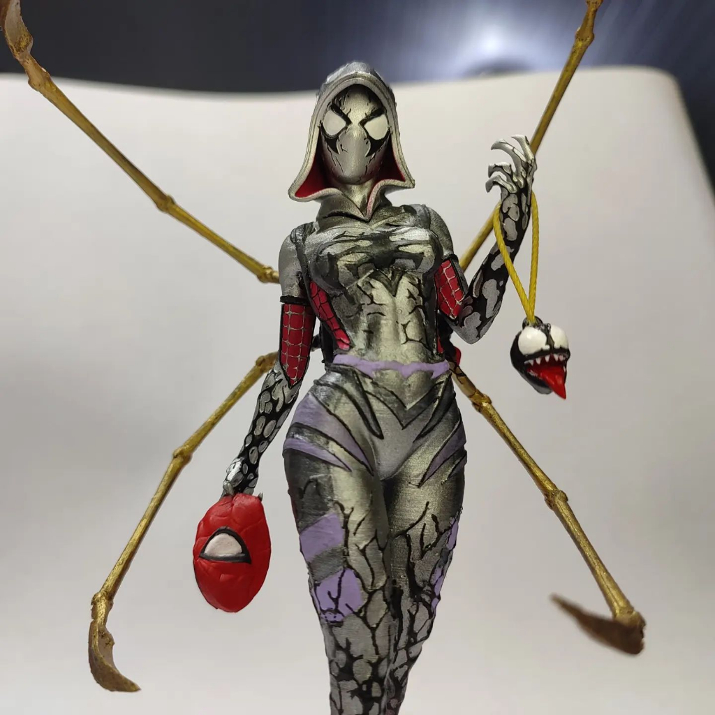Estatueta Gwenon - Gwen + Venom - Aranha-Fantasma - Impressão 3D