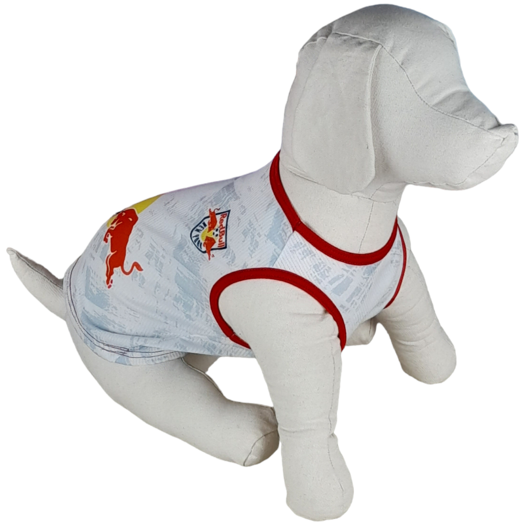 Roupa para Pet Estilo Regata Personalizada do Campeonato Brasileiro Red Bull Bragantino 1