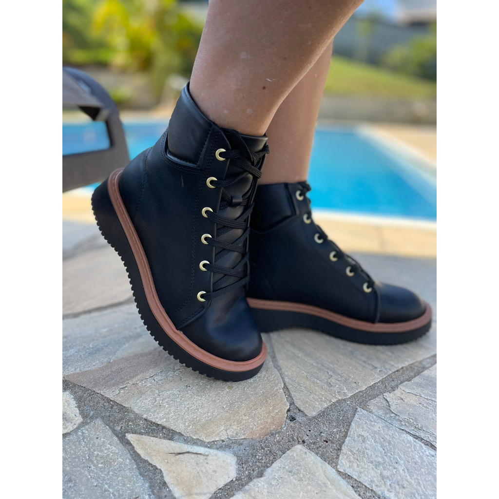 BOTA COTURNO FEMININO MOLECA CANO/SALTO BAIXO