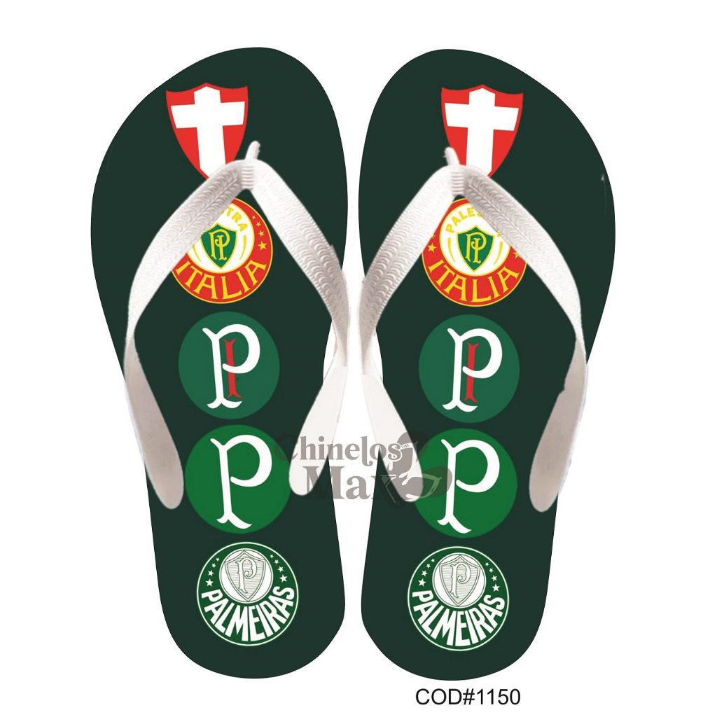 Chinelo do Palmeiras adulto e infantil