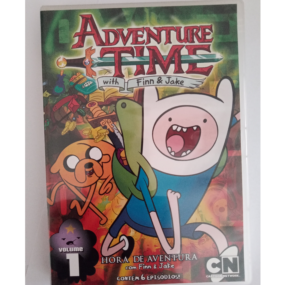 Coleção dvd Adventure time - primeira e segunda temporada - 5 dvds ...