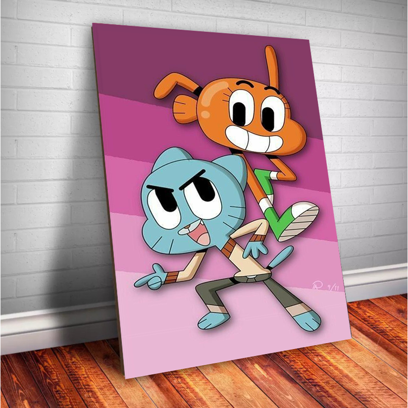 Personagens Decorativos O Incrível Mundo de Gumball em mdf