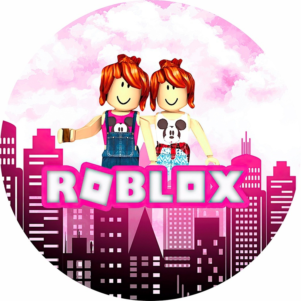 Painel redondo sublimado Roblox