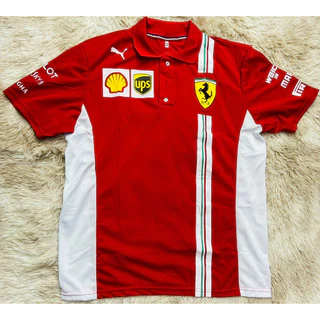 Camisa Polo Ferrari Santander Vermelha