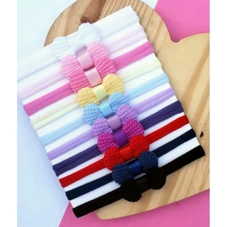 Kit faixas para bebê faixinhas de cabelo laços de menina acessórios de bebê lacinhos