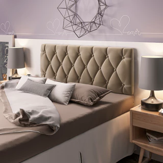 Cabeceira Painel Para Cama Box Casal 1,40 Bégica - Cores