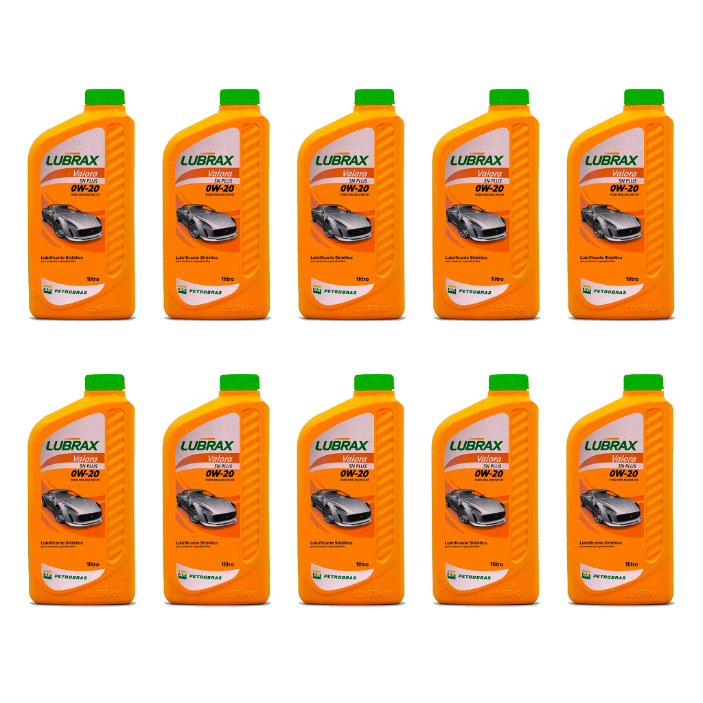 Kit 10 Lubrax Valora 0w20 Sintetico | Shopee Brasil