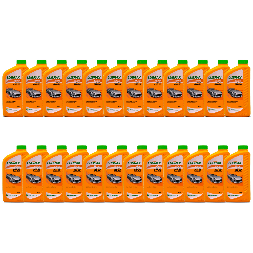 Kit 12 Lubrax Valora 0w20 Sintetico | Shopee Brasil