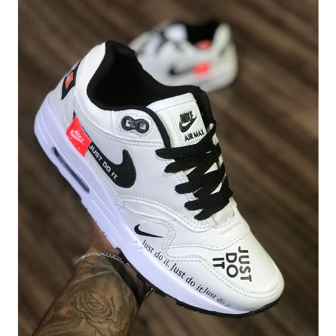 Tenis Air Max 90 Just do It Nike Branco e Preto e Outras Cores CompreJá -  Escorrega o Preço