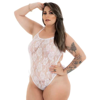 Body Sensual Plus Size Renda Pimenta Sexy