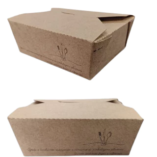 Caixa Box Antivazamento 850ml para Delivery de Massas e Caldos. Caixa com 25 Unidades.