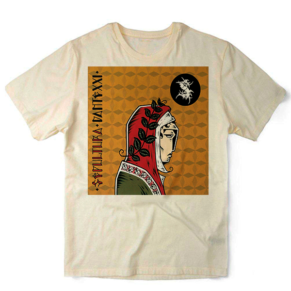 Camiseta Algodao Sepultura Dante XXI Banda de Rock 21 Unissex