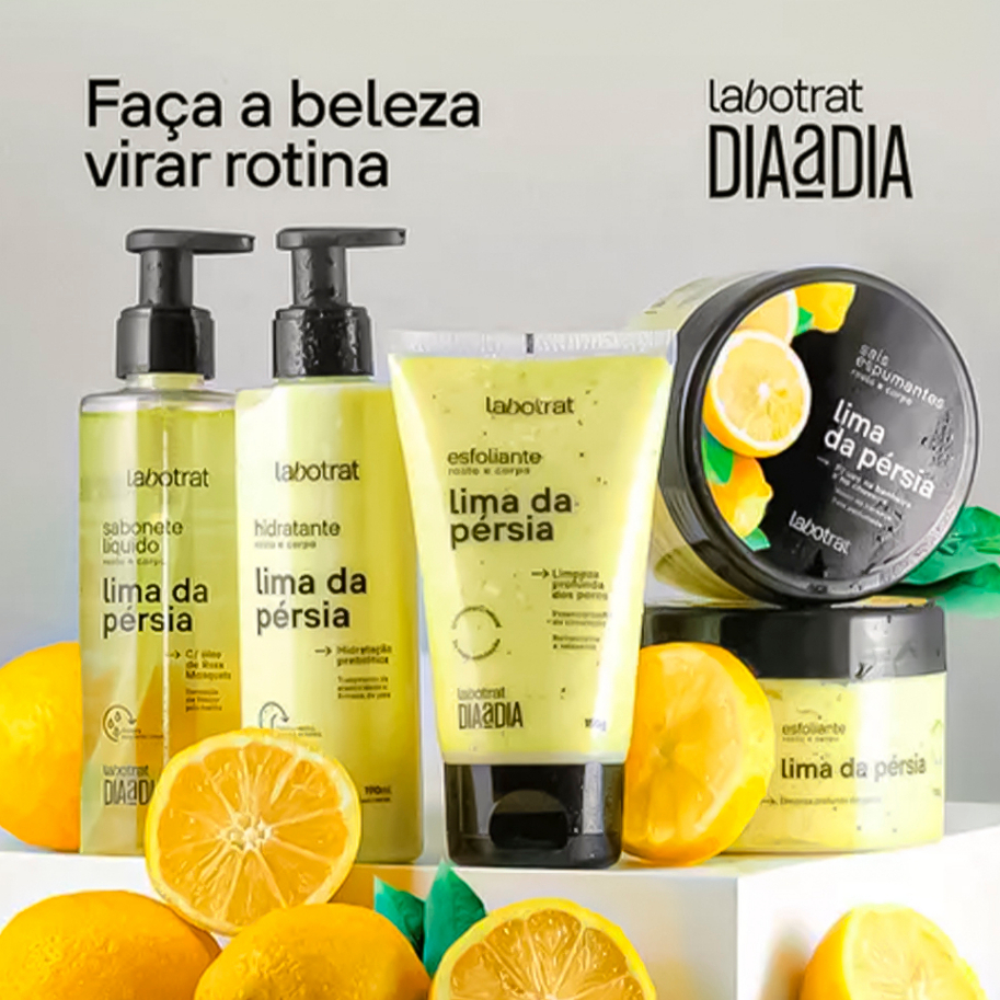 Kit Dia A Dia Rosto E Corpo Labotrat Cuidados Diarios Kit Experiencia De Banho De Frutas