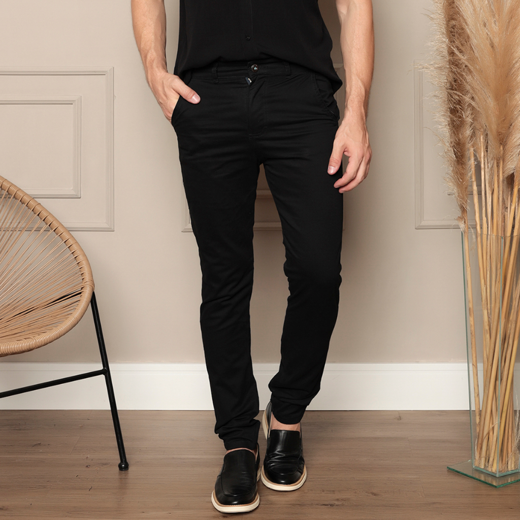 Calça Social Masculino Sarja Esporte Fino 36 ao 48 Varias cores - Main Image