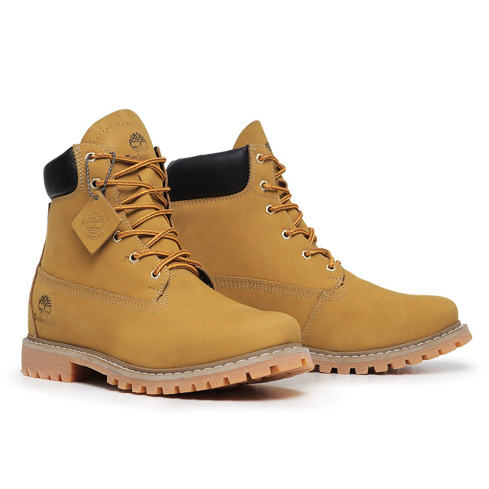 Bota Masculina em Couro Timberland Inch - Camel Coturno Macio