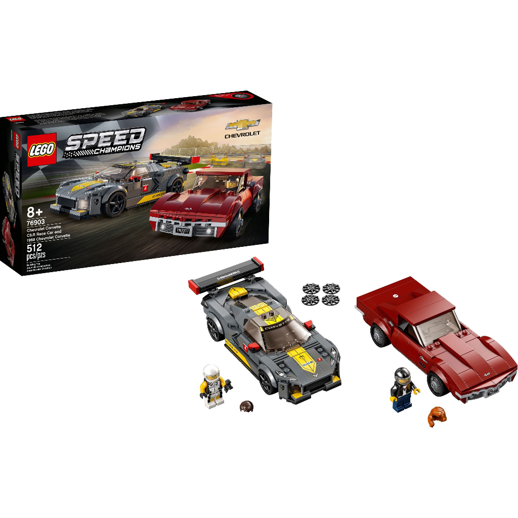 LEGO® Chevrolet Corvette C8. R Race Car e 1968 em Promoção na