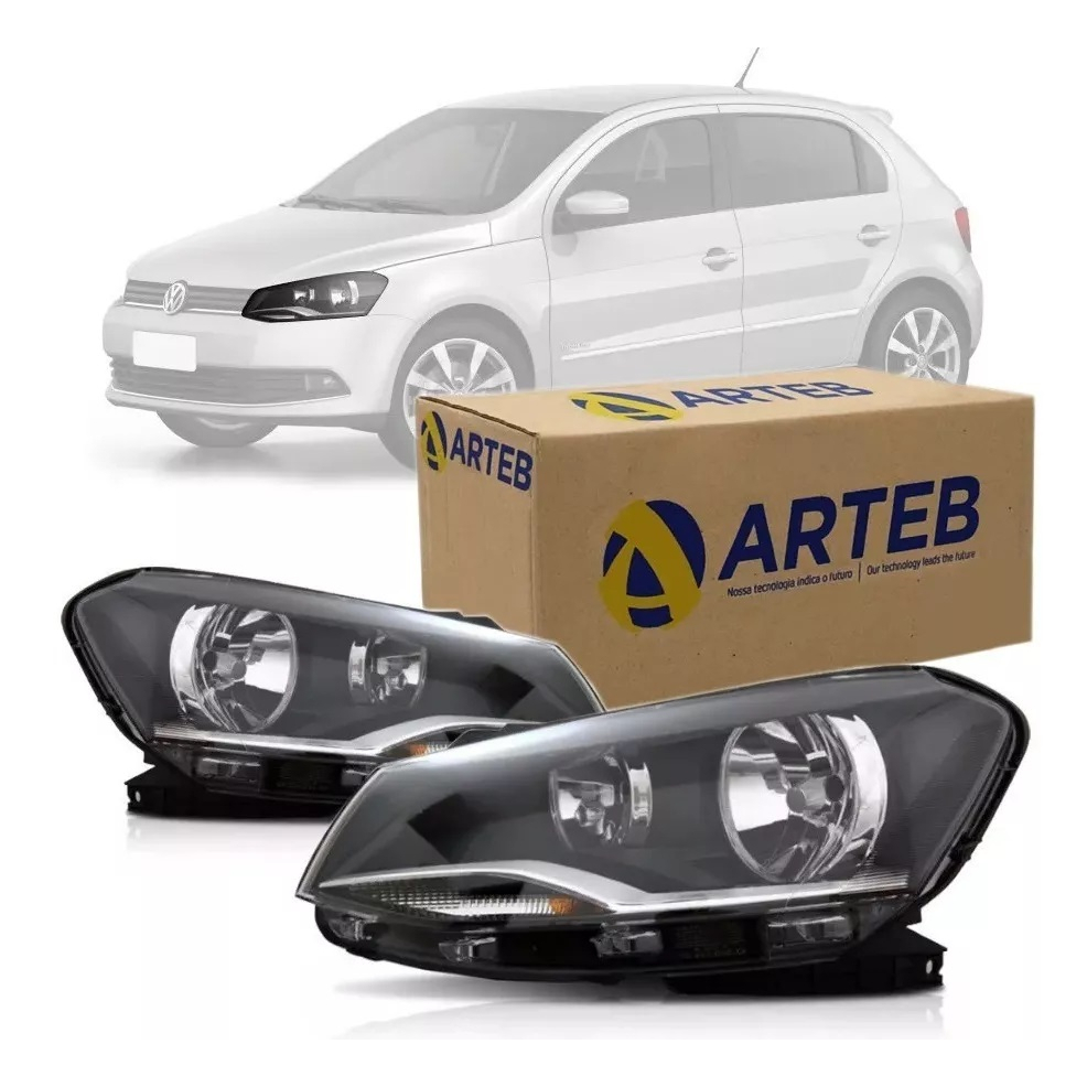Farol Gol G6 2013 2014 2015 2016 Duplo Original Arteb | Shopee Brasil