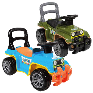 Carrinho De Passeio Infantil Andador Brinquedo Bebe Totoka Jipe Com Empurrador