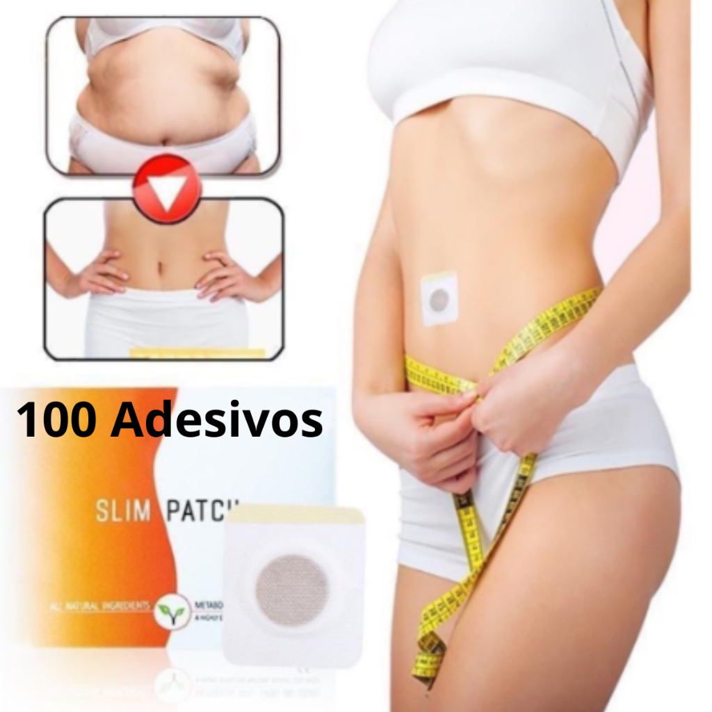 Slim Patch Adesivos Emagrecedores 100% Natural Kit 30 e 60 Adesivos