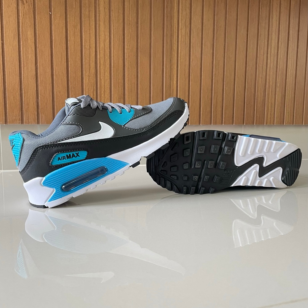 Tênis Grafite Azul Masculino Feminino Academia Corrida Excellent Confortável Promoção