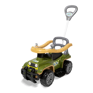 Carrinho de Passeio Infantil Quadriciclo com Empurrador Jip Jip Militar - Maral