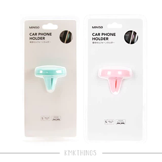 Suporte de celular para carro - no ar condicionado do carro - Pino - Colorido - MINISO