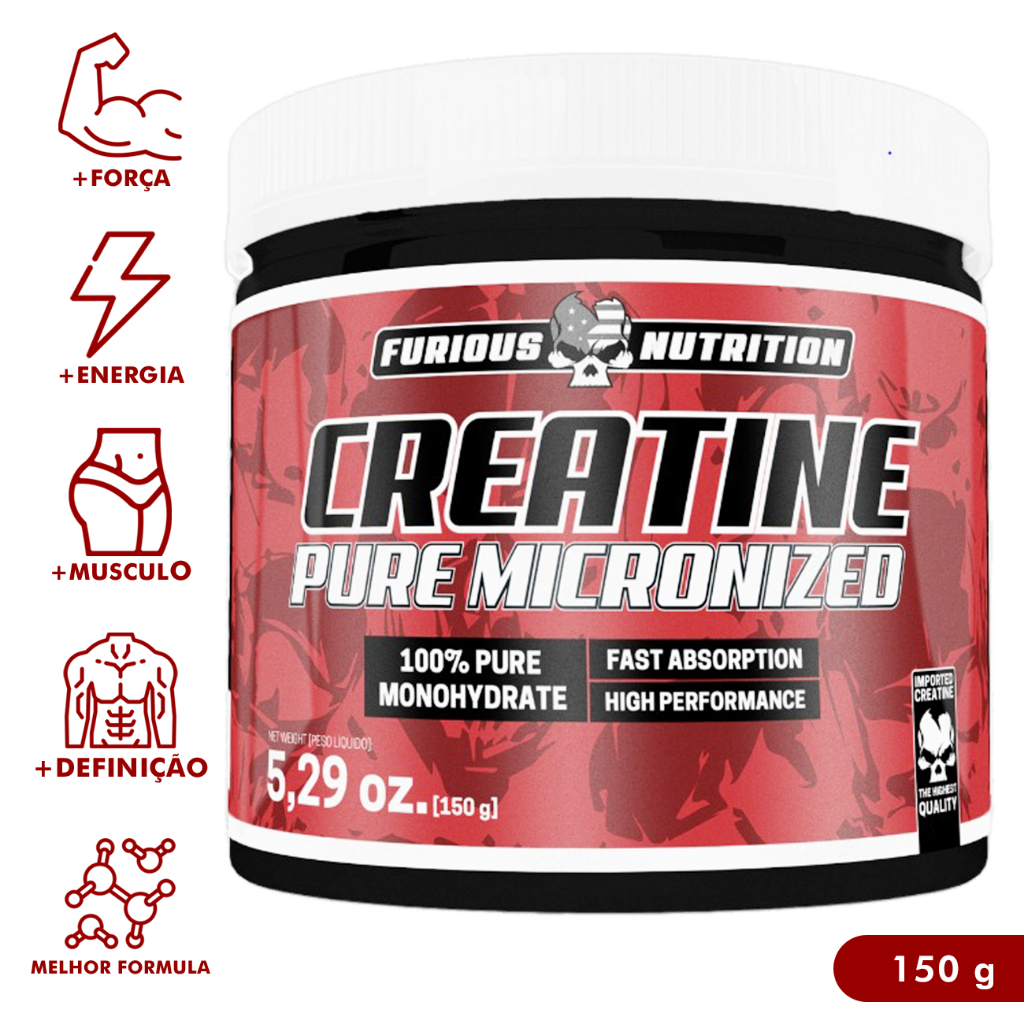 Creatina Gramas Furious Nutrition Academia Monohidrata Shopee Brasil