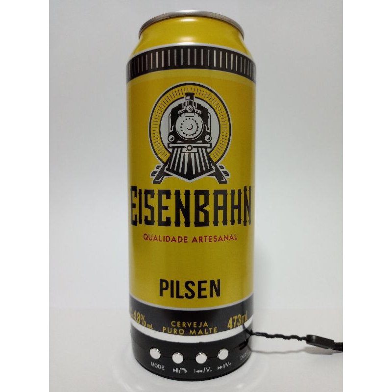Caixa de Som Latinha Cerveja Eisenbahn