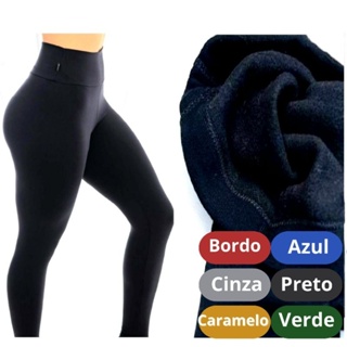 Acessórios Sunshine Meia Calça Legging Flanelada Grossa Forrada Peluciada  Termica Cintura Alta