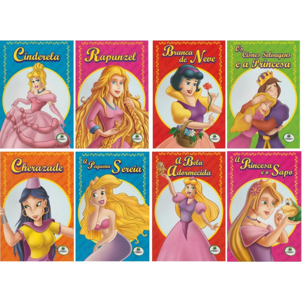 KIT C/ 10 LIVROS INFANTIS PRINCESAS DISNEY - BRASILEITURA | Shopee Brasil